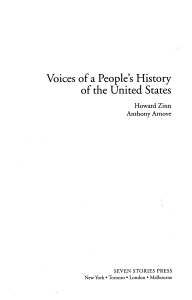 Voices of a People`s History of the United States