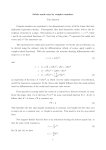 Orbits made easy by complex numbers Tim Jameson Complex