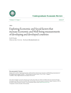 Exploring Economic and Social factors that increase Economic and
