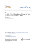 A Normative Audit of America`s Economic Policy Debate