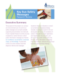 Key Sun Safety Messages - Cancer Care Nova Scotia