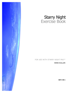Starry Night Pro Student Exercises