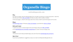 Organelle Bingo - MyFreeBingoCards.com