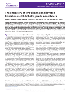 The chemistry of two-dimensional layered transition metal