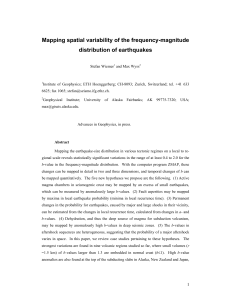 Mapping spatial variability of the frequency
