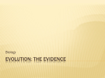 Evolution: the Evidence - Renton School District