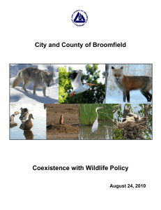 Coexistence with Wildlife Policy