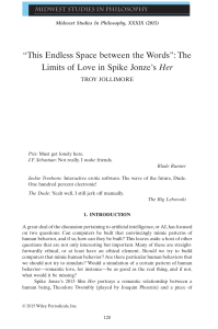 This Endless Space between the Words: The Limits of Love in Spike