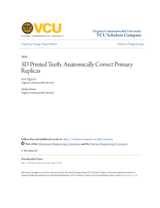 3D Printed Teeth: Anatomically Correct Primary Replicas