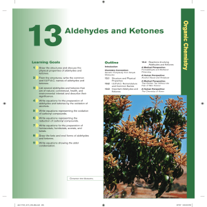 13 Aldehydes and Ketones
