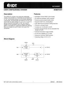 ICS674-01 - Integrated Device Technology