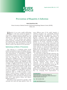 REVIEW ARTICLE - Hepatitis Monthly