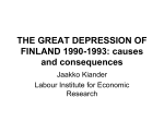 The Great Depression of Finland 1990-1993