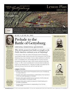 Lesson Plan - Virtual Gettysburg
