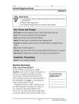 Section Summary Key Terms and People Academic Vocabulary