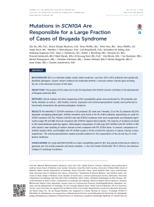 Mutations in SCN10A Are Responsible for a Large Fraction