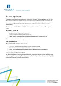 Accounting degree