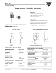 RTO 20 Power Resistor Thick Film Technology