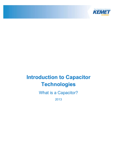 Introduction to Capacitor Technologies