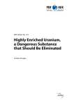 Highly Enriched Uranium, a Dangerous Substance that
