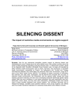 Silencing Dissent - Harvard Kennedy School