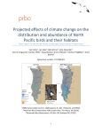 Projected effects of climate change on the distribution and