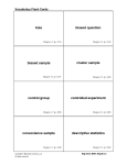 bias biased question biased sample cluster sample control group