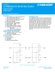 UT54BS16210 20-bit Bus Switch - Aeroflex Microelectronic Solutions