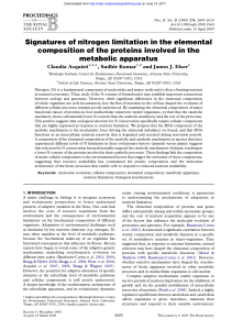 Signatures of nitrogen limitation in the elemental composition of the