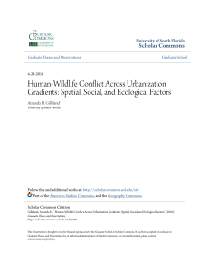 Human-Wildlife Conflict Across Urbanization Gradients