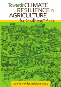 Towards climate resilience in agriculture for Southeast Asia