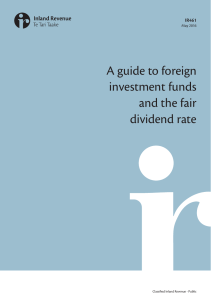 A guide to foreign investment funds and the fair dividend rate