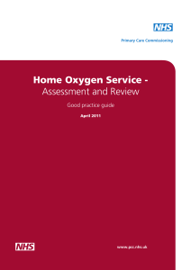 Home Oxygen Service - Assessment and Review