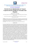 Particle Swarm Optimization by Natural Exponent Inertia Weight for