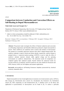 Comparison between Conduction and Convection Effects on Self