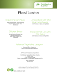 Plated Lunches