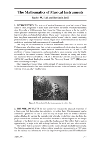 The Mathematics of Musical Instruments