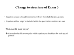 Mutualism Change to structure of Exam 3