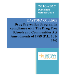 Daytona College Drug Prevention Program