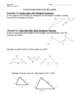 Postulate 22: Angle-Angle (AA) Similarity Postulate If two angles of