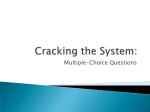 Cracking the System: MC Questions