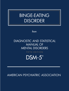 Binge-eAting DisorDer - Practice Fusion Tutorials