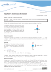 Newton`s third law of motion