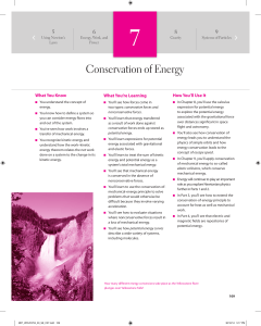 Conservation of Energy - Pearson Higher Education