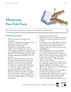 MinnAqua Fishing: Get in the Habitat! Appendix 1: Minnesota Fun