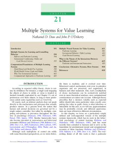 Multiple Systems for Value Learning