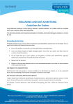 FACTSHEET MISLEADING AND BAIT ADVERTISING Guidelines for