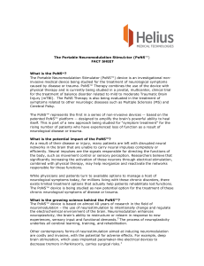 PoNS Fact Sheet - Helius Medical Technologies