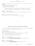 Determine Whether an Ordered Pair is a Solution