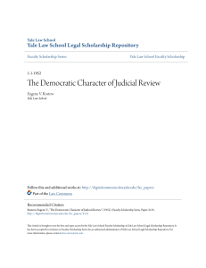 The Democratic Character of Judicial Review